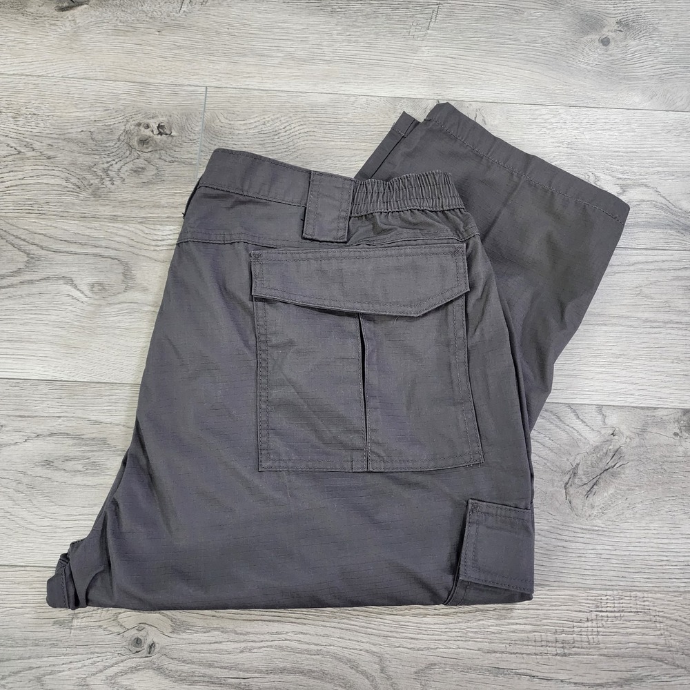 CQR Men's Tactical Water Repellent Ripstop Cargo Pants TLP108 Charcoal 42x32